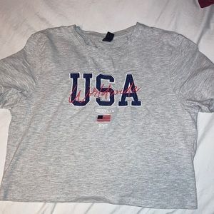 Factorie Cropped USA Shirt